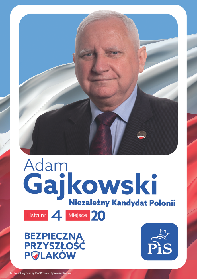 Adam Gajkowski – kandydatem Polonii do Sejmu